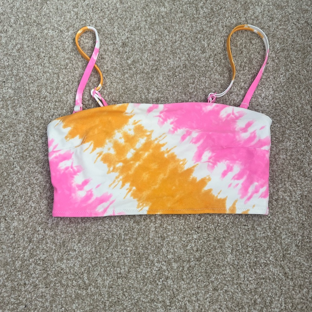 Aerie pink and orange swim suit